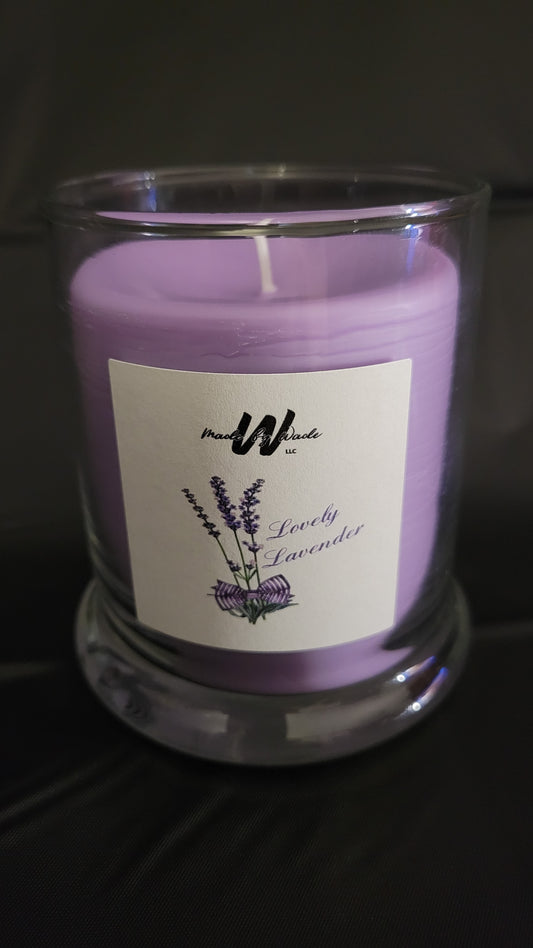 Lovely Lavender 8oz Candle Glass